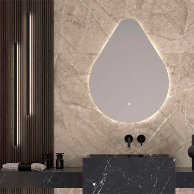 Espejo formas con luz led Lluvia EB