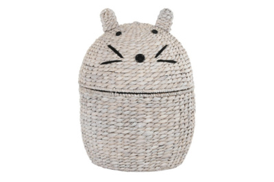 Cesta de ropa raton blanco expo